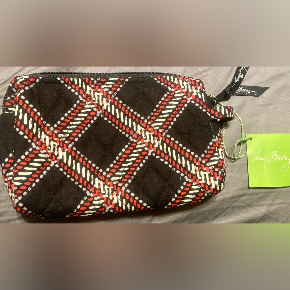 Vera Bradley Small Cosmetic Bag-Minsk Plaid